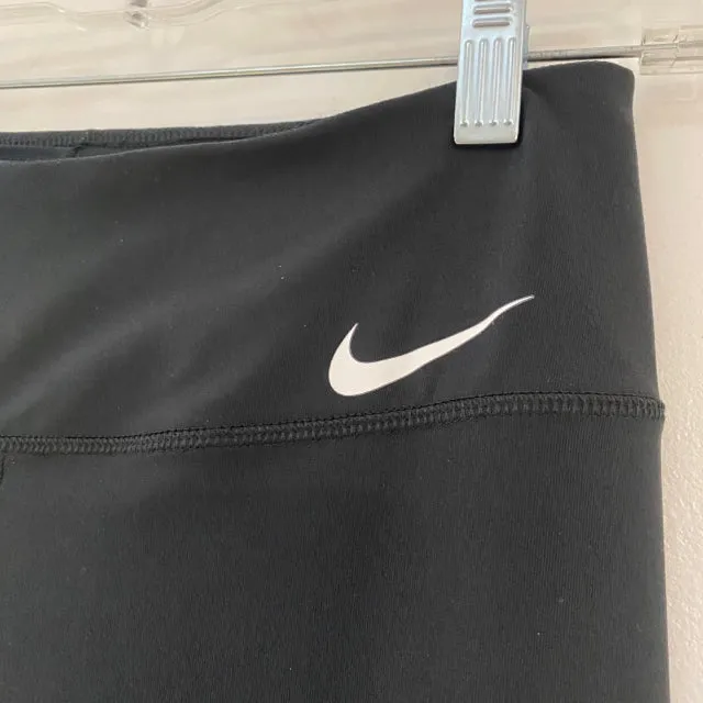 Nike Dri-FIT Size S Women's Black Solid Yoga Pants Activewear Pants