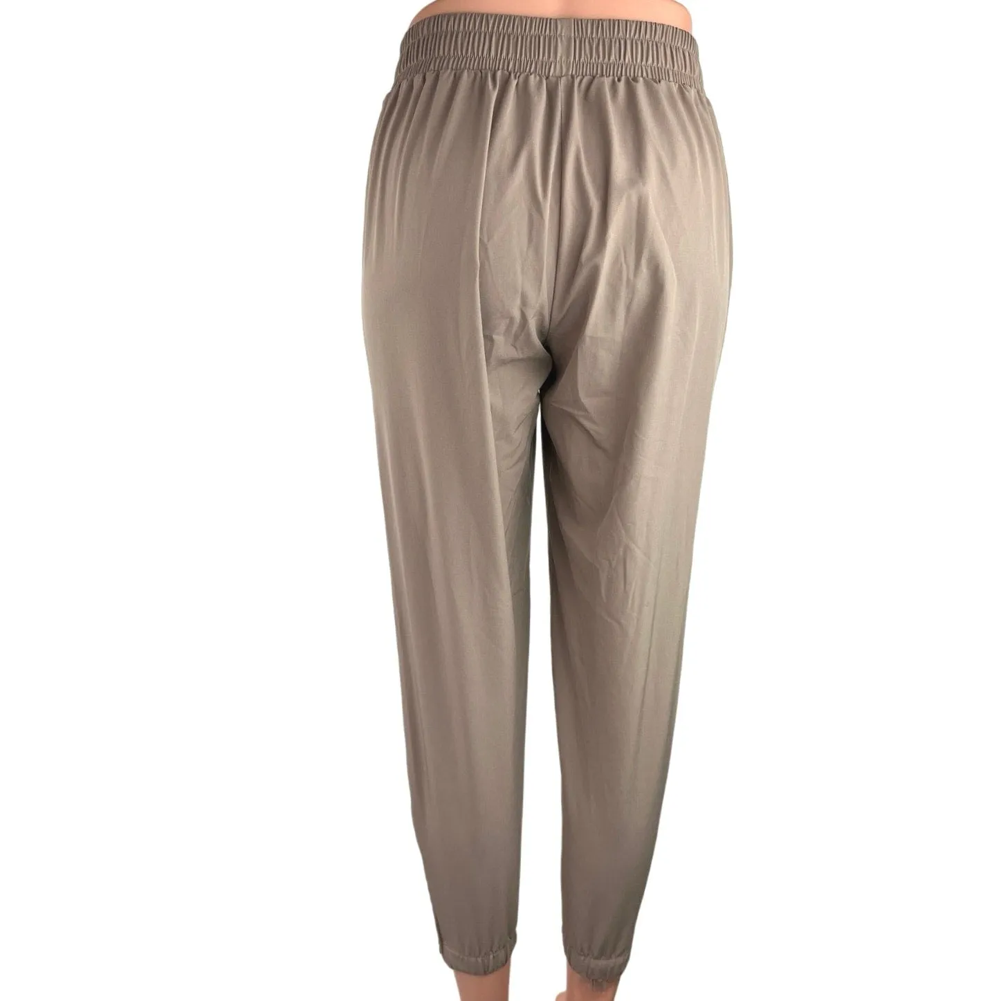 Old Navy Beige Pull On Elastic Waist Stretch Activewear Jogger Trouser Pants XS