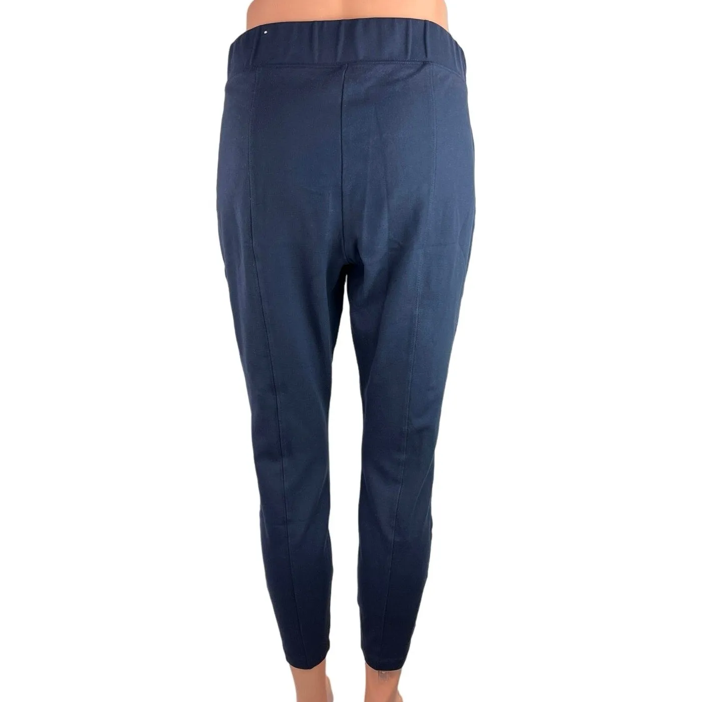 Old Navy Womens Blue Pull On Elastic Waist Activewear Ankle Trouser Pant Size M