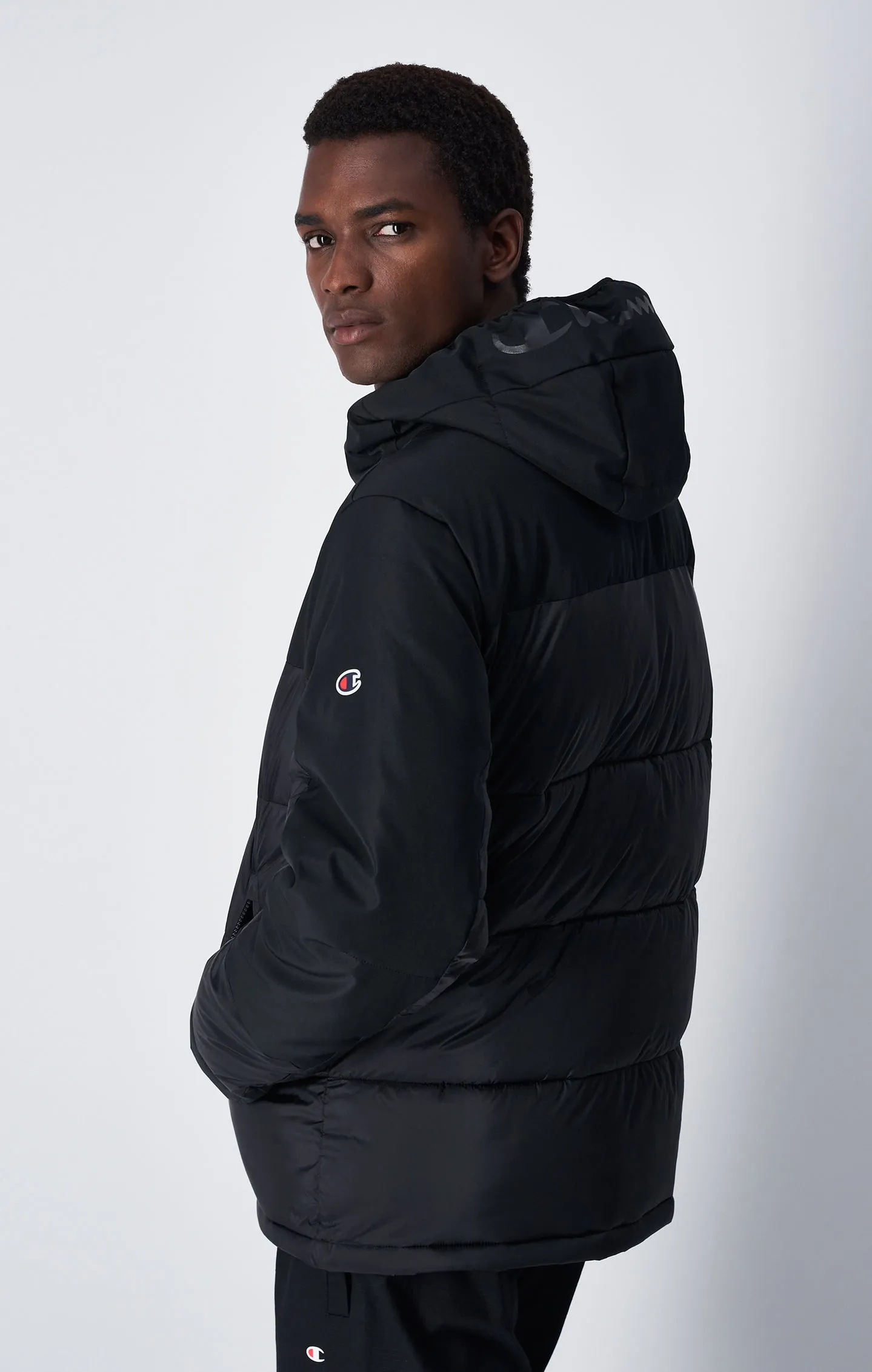 Outerwear C Logo Patch Padded Jacket