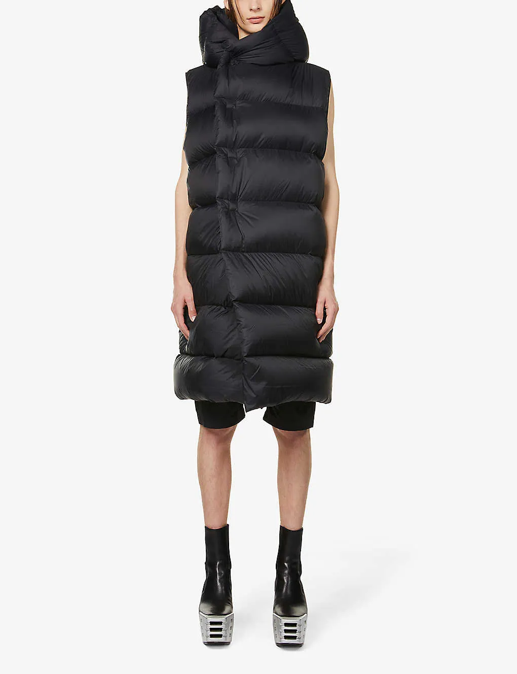 Padded Sleeveless Shell Down Vest | The Puffer Jackets