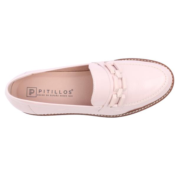 Pitillos Patent Leather Loafer Nude