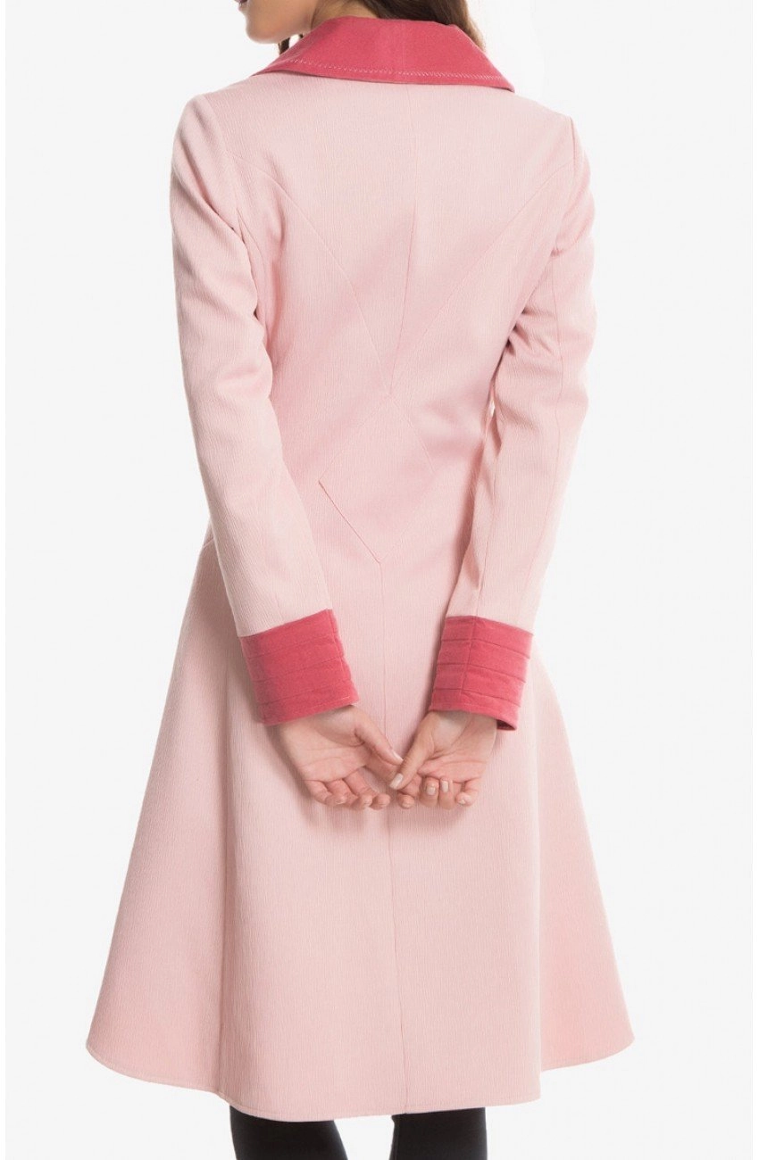 Queenie Goldstein Fantastic Beasts Pink Coat - Famous Jackets