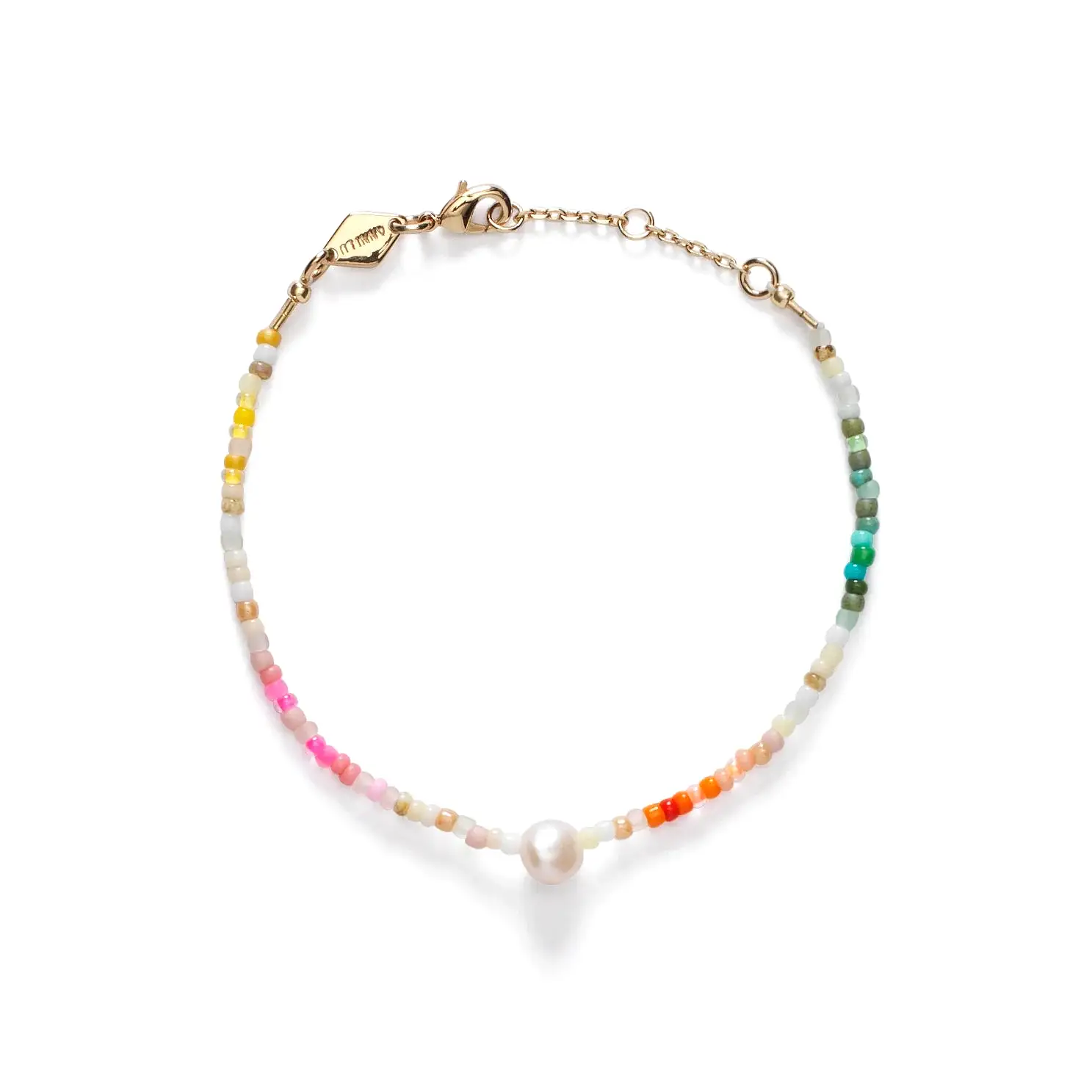 Rainbow Nomad Bracelet, Gold