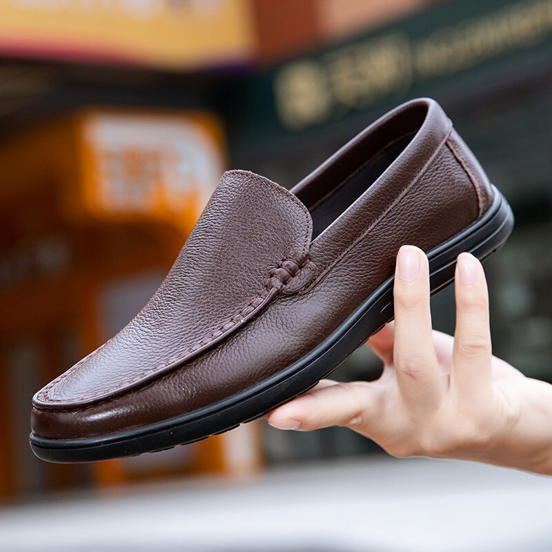 RAX Plain Leather Loafers