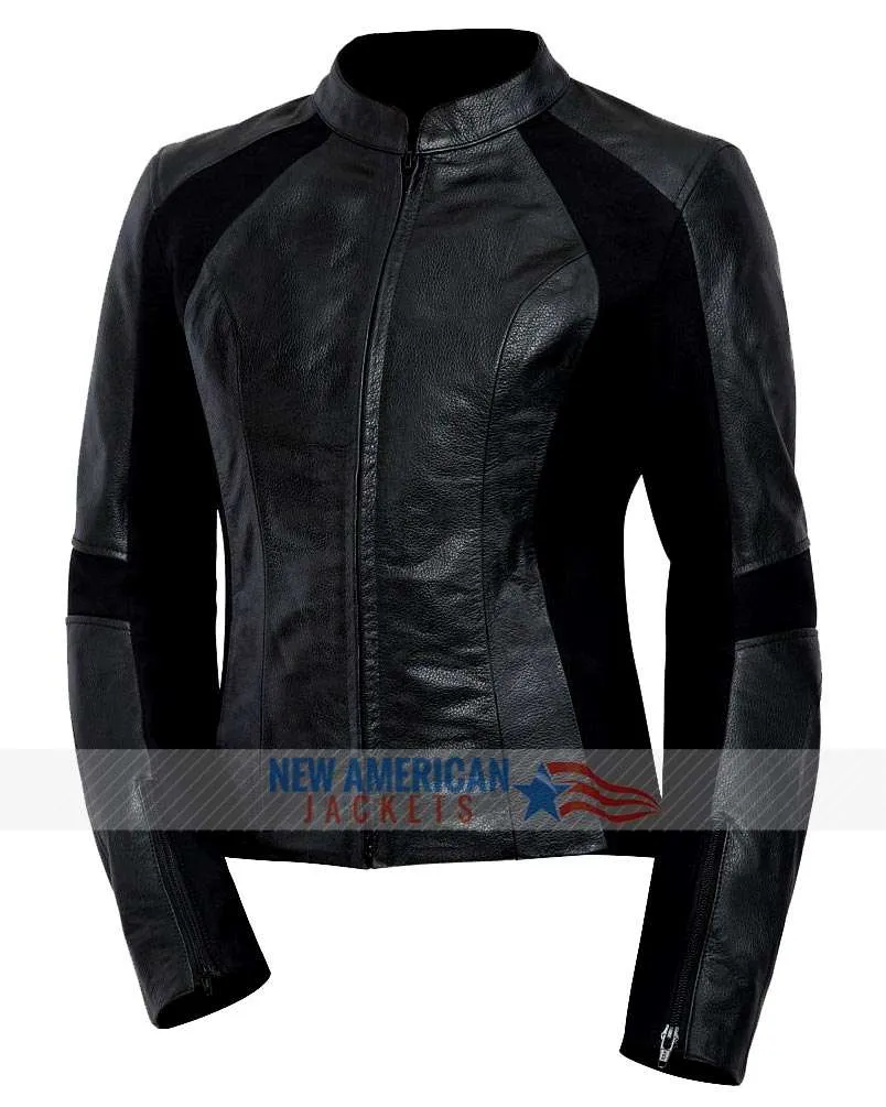 Rebecca Ferguson Leather Jacket - New American Jackets