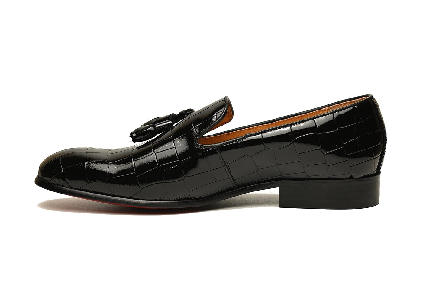 SAINT LUCIA | Black Patent Leather Loafers