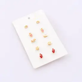 Set X5 Pairs of Earrings