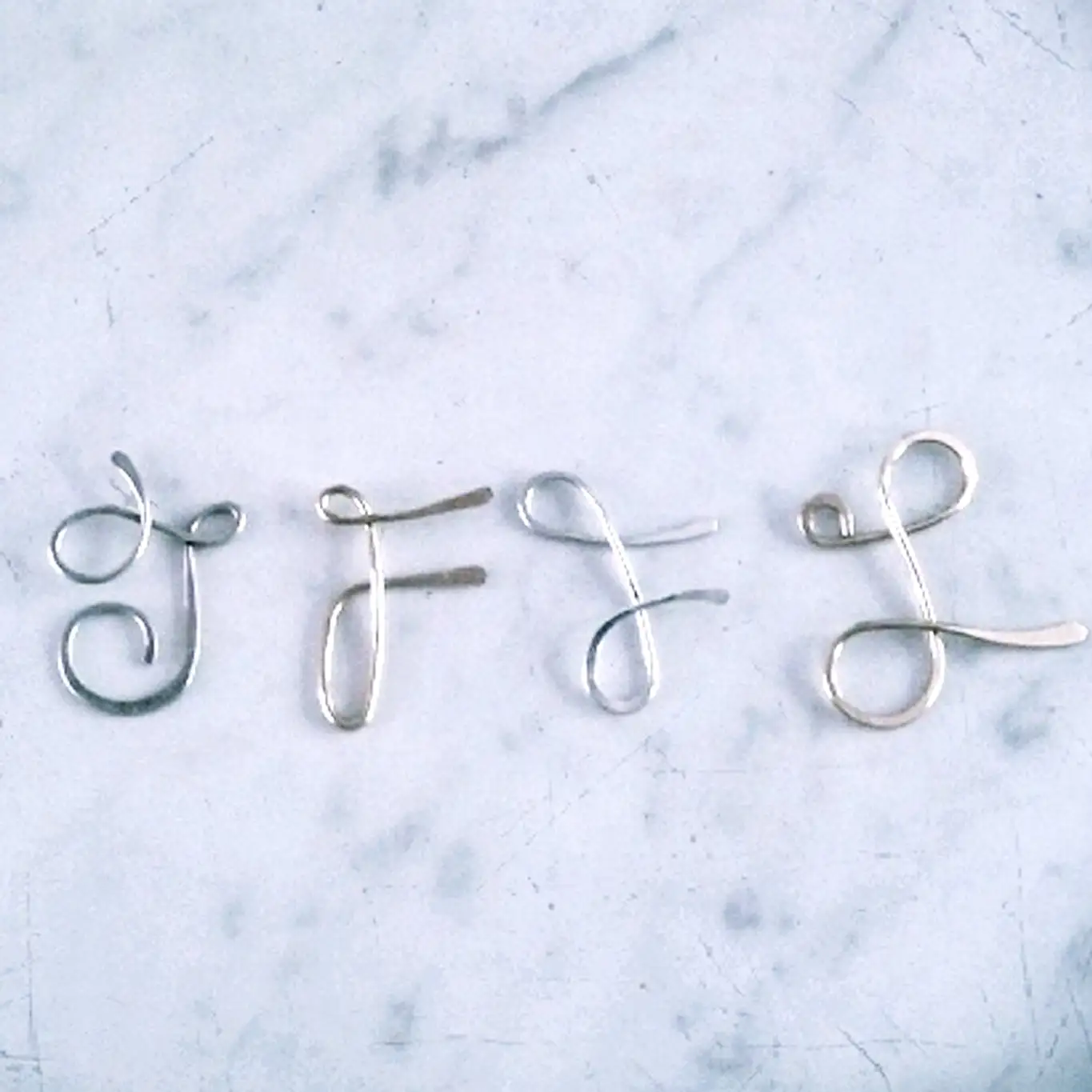 Silver Initial Necklace