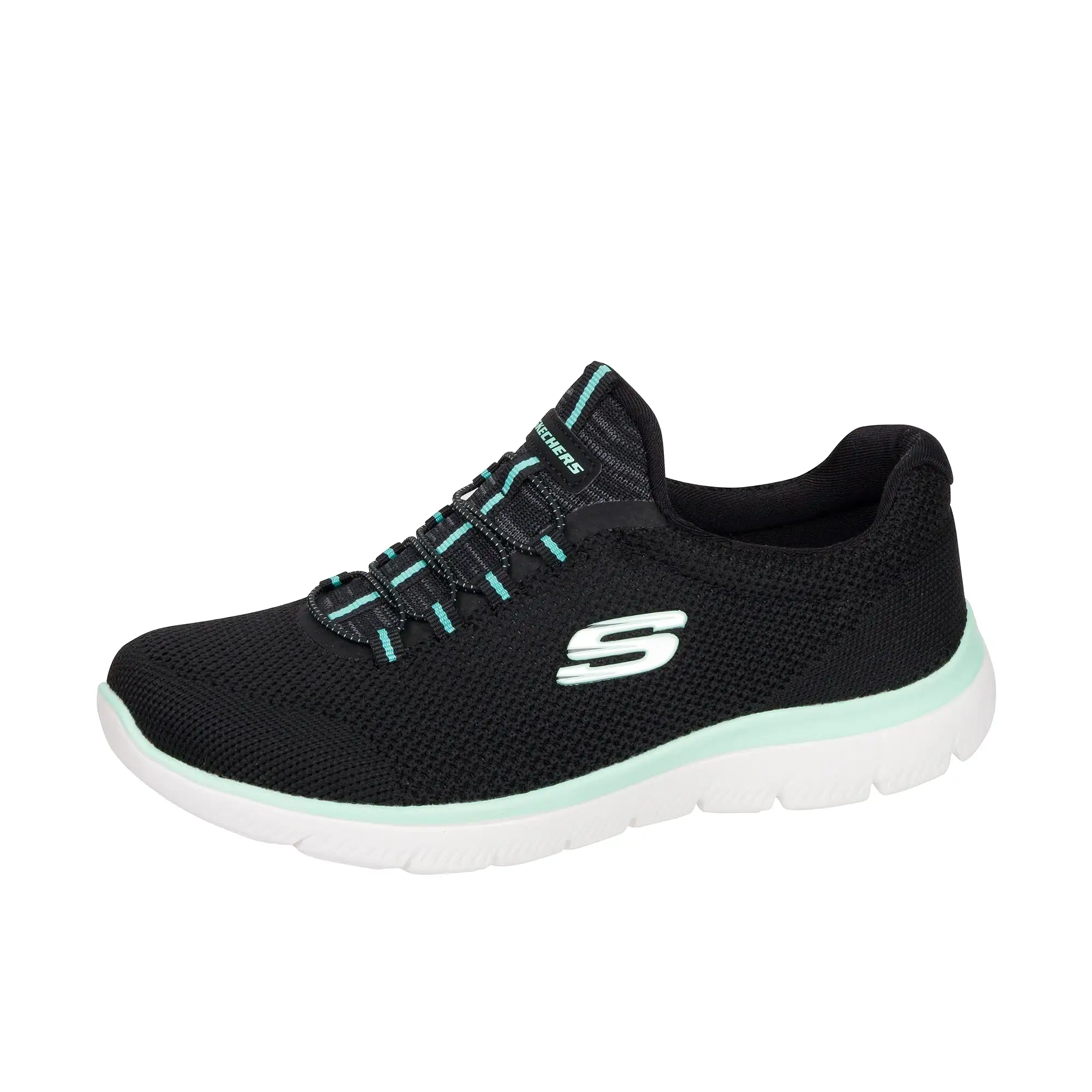 Skechers Womens Summits Cool Classic Black Turquoise