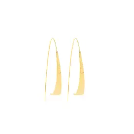 So Elegant Hammered Gold Earrings