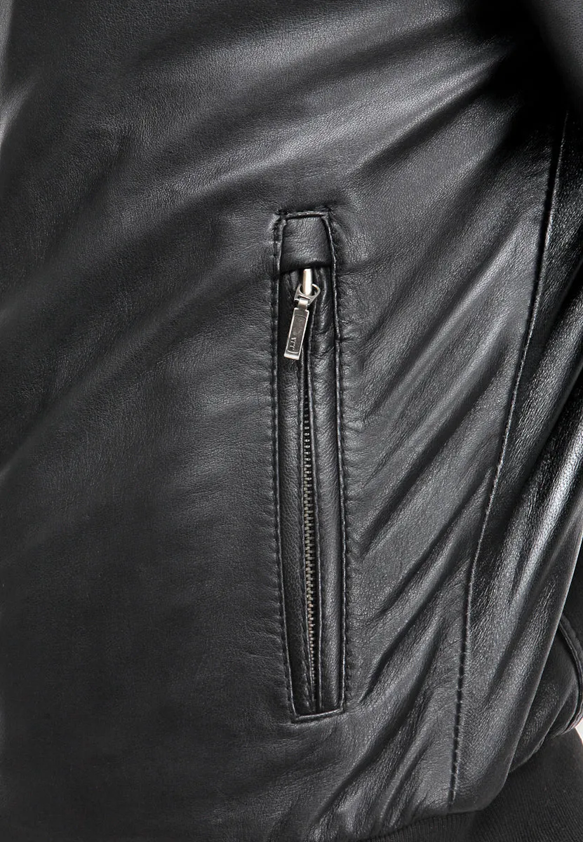 Teakwood Men's Black Leather Jackets