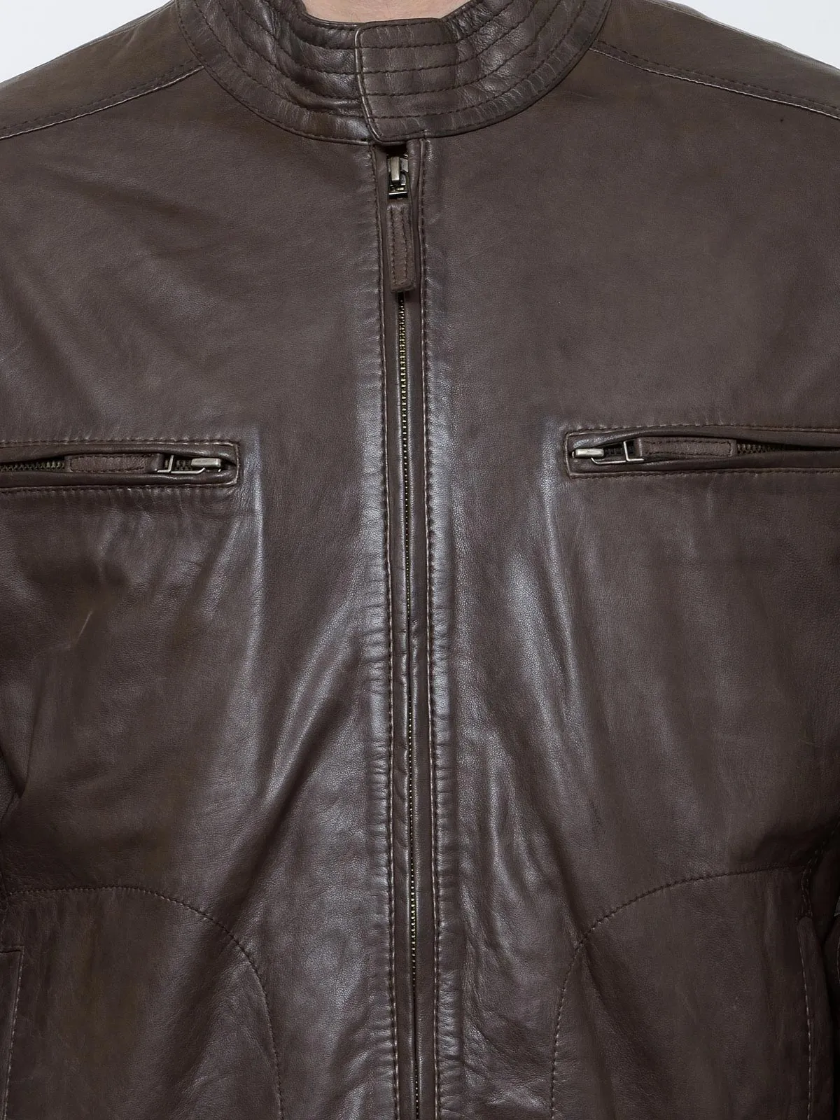 Teakwood Men's Brown Leather Jackets