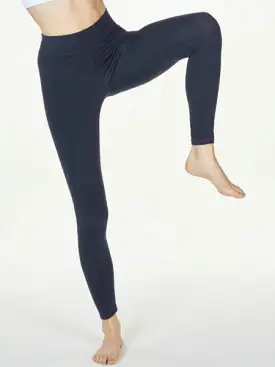 Thought Midnight Navy Heavy Bamboo Jersey Leggings