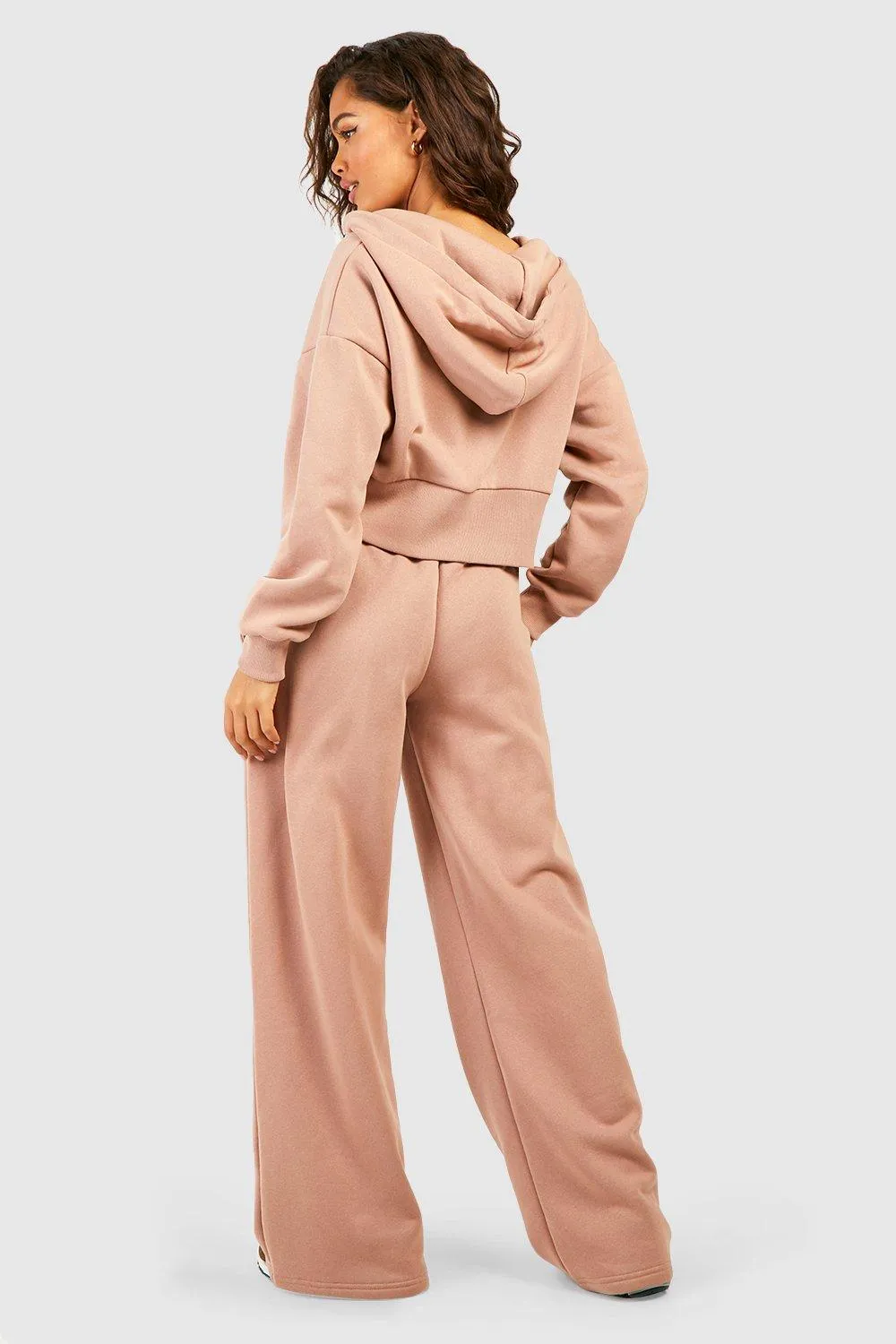 Tracksuits | Dsgn Studio Cropped Zip Through Hooded Tracksuit | boohoo