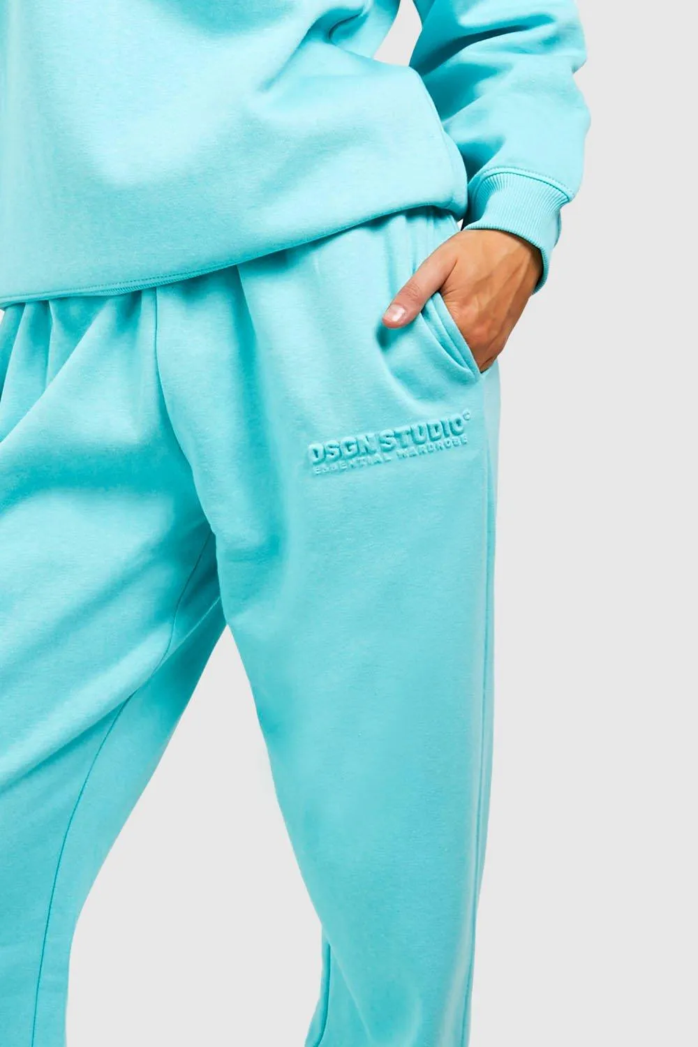 Tracksuits | Dsgn Studio Embossed Hooded Tracksuit | boohoo