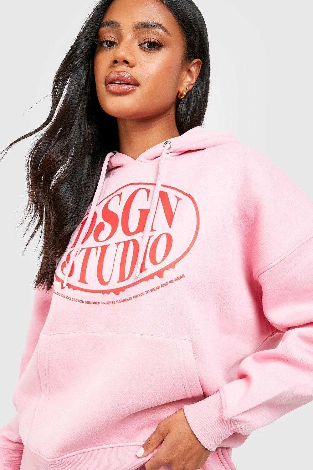 Tracksuits | Dsgn Studio Slogan Hooded Short Tracksuit | boohoo