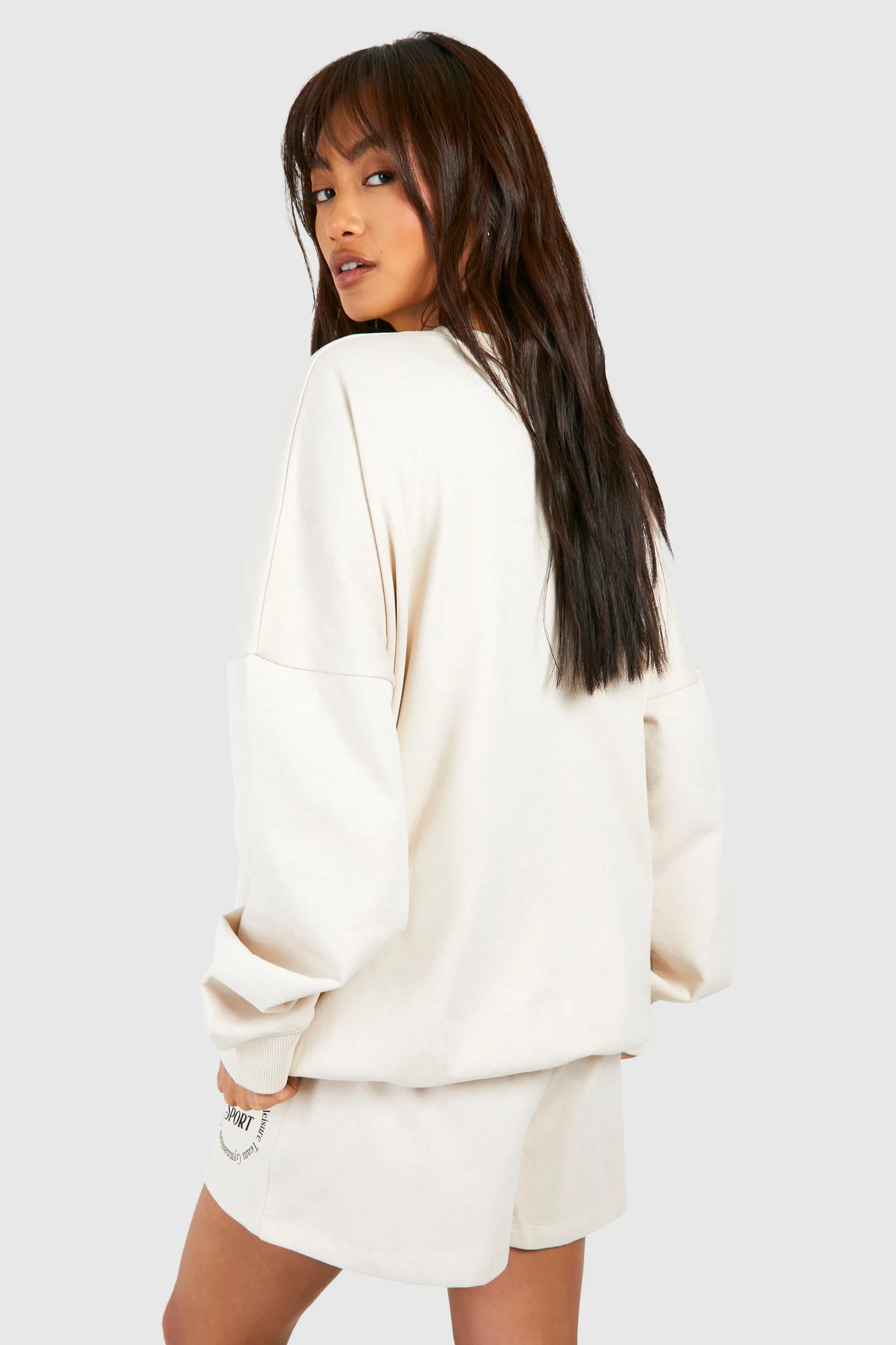 Tracksuits | Dsgn Studio Sports Slogan Sweatshirt Short Tracksuit | boohoo