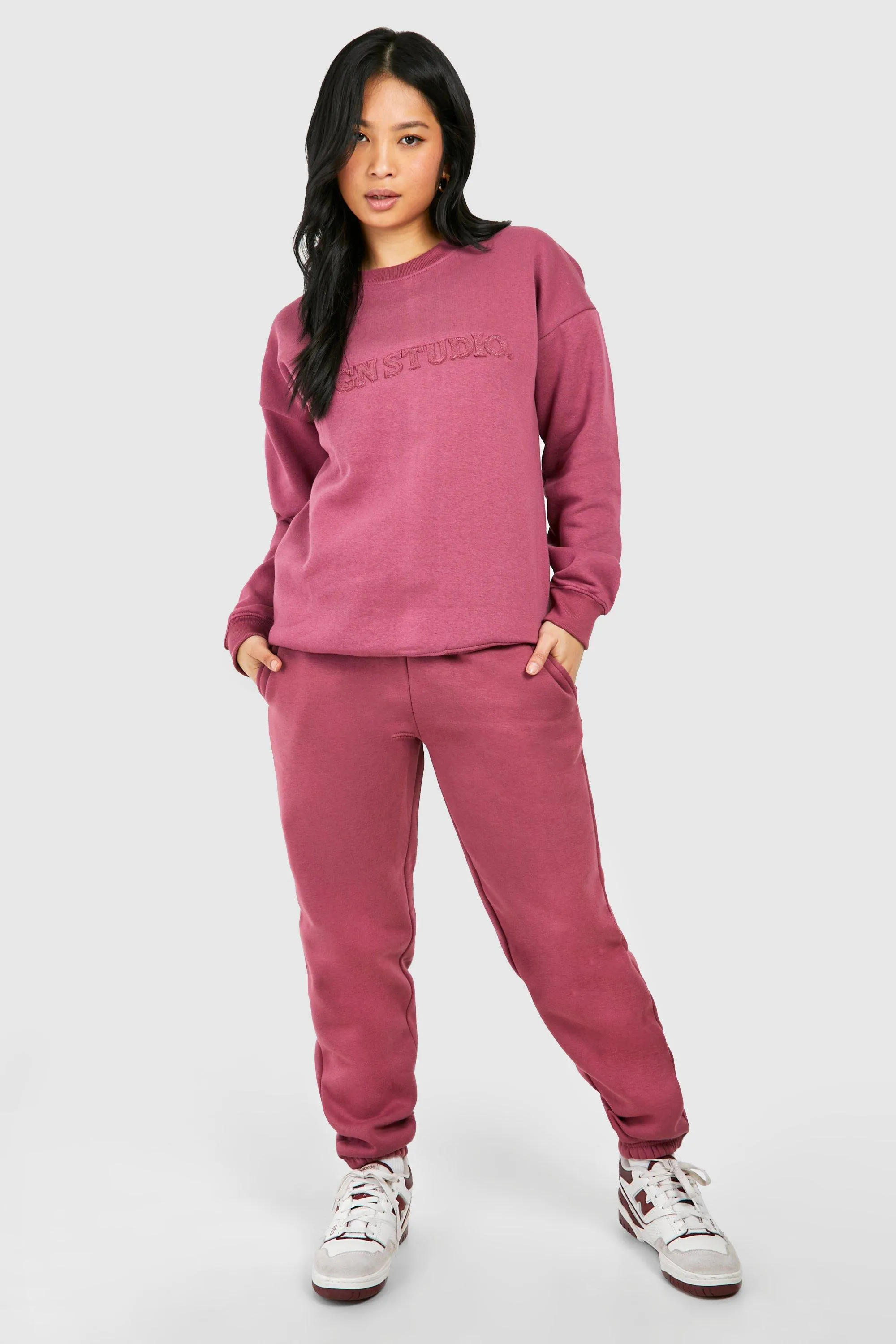 Tracksuits | Petite  Dsgn Studio Applique Tracksuit | boohoo