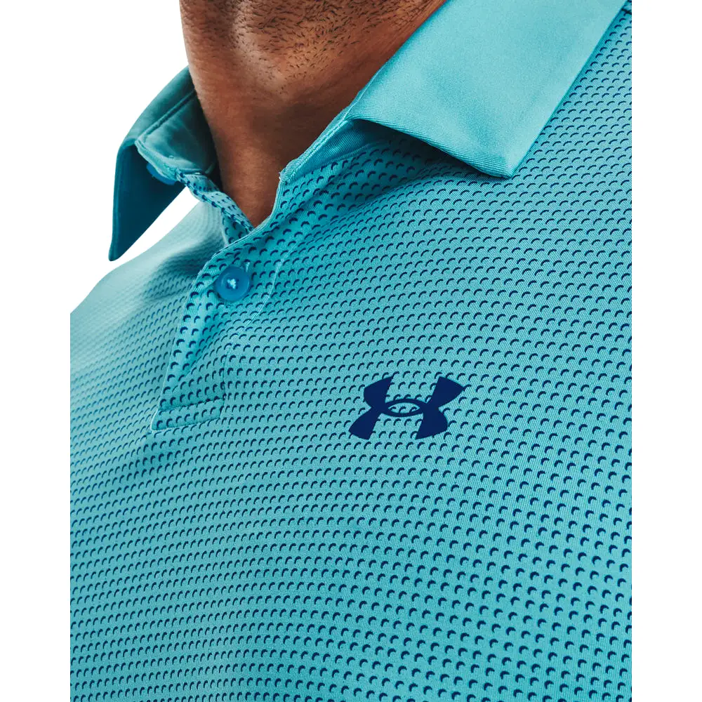 'Under Armour' Men's T2G Printed Polo - Glacier Blue