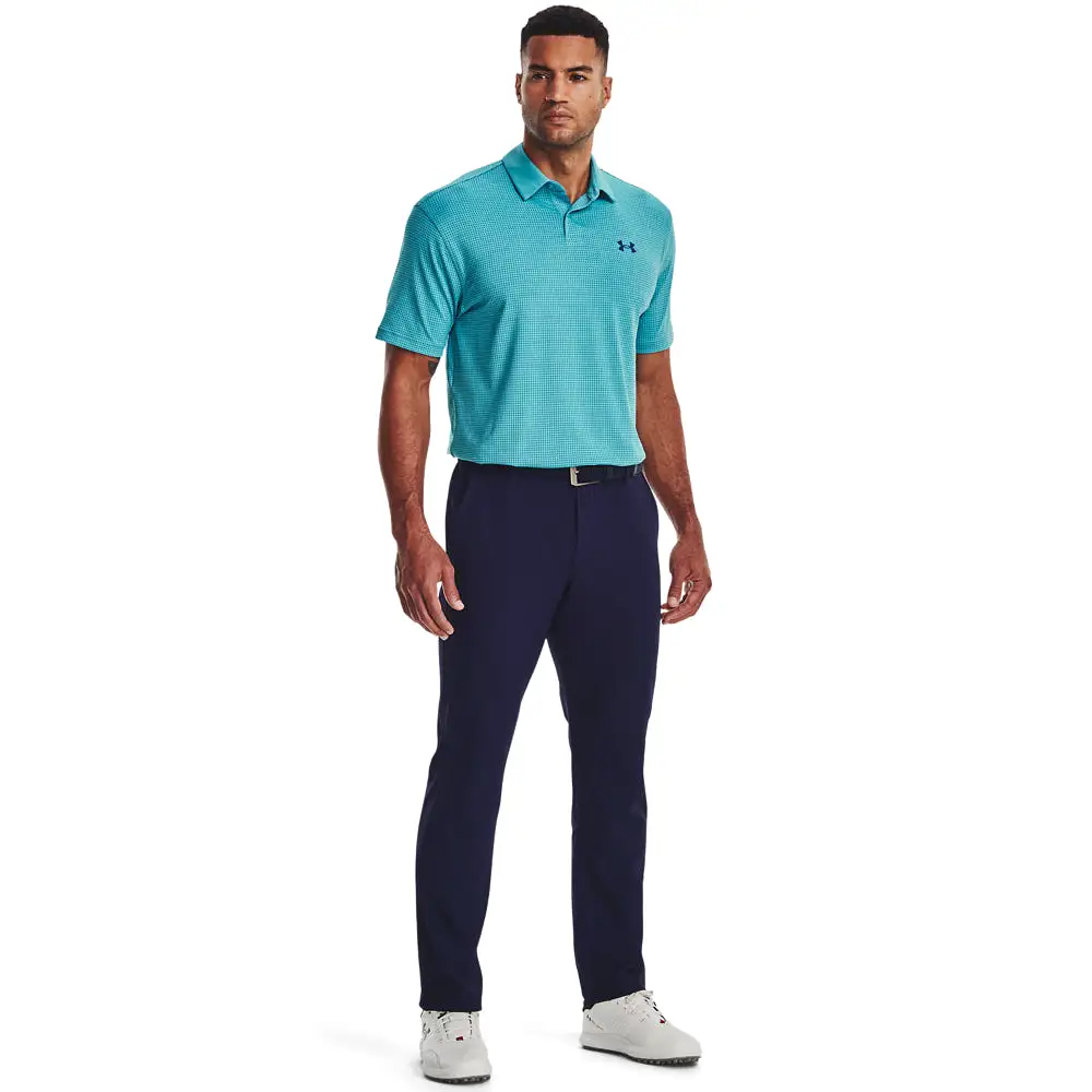 'Under Armour' Men's T2G Printed Polo - Glacier Blue