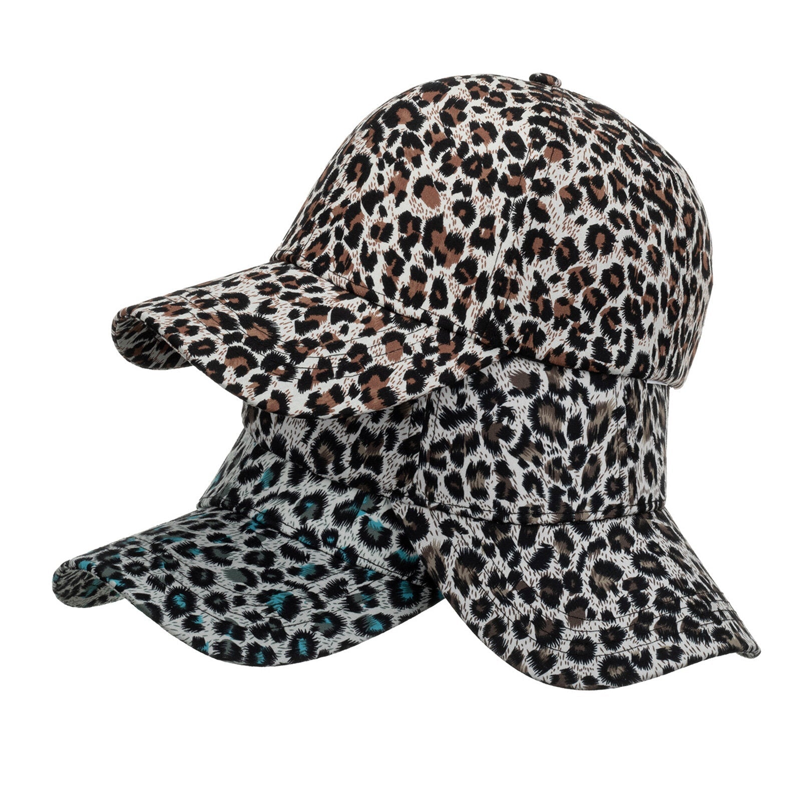 Unisex Polyester Mesh Outdoor Hip Hop Shade Leopard Print Baseball Cap Fashion Sun Hat