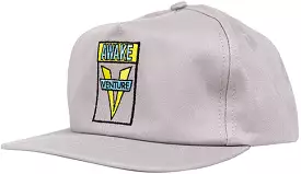 Venture Awake Snapback Hat Silver, Blue, and Yellow