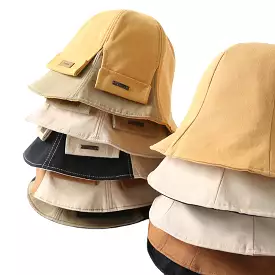 Women Cotton Double-Sided Short Brim Casual Sunshade Wild Bucket Hat