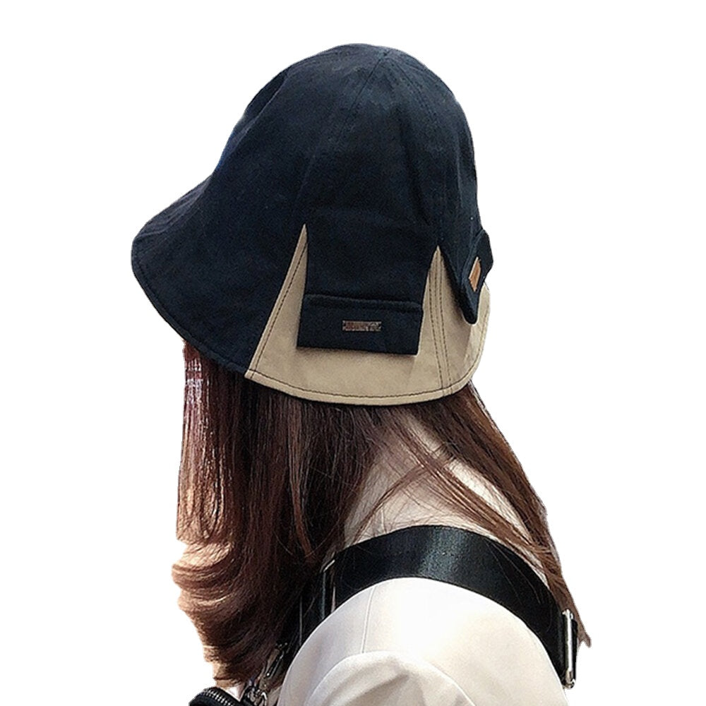 Women Cotton Double-Sided Short Brim Casual Sunshade Wild Bucket Hat