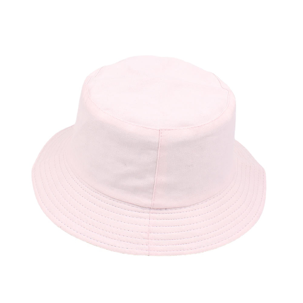 Women Summer Casual Solid Color Fisherman Hat Foldable Double-Sided Bucket Hat