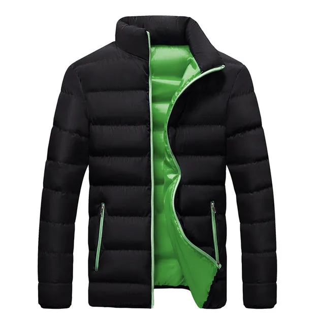 Xituodai Winter Jacket with Stand Collar for Men and Women, Thick Warm Parka, Solid Color, Fashionable, Streetwear, 5XL